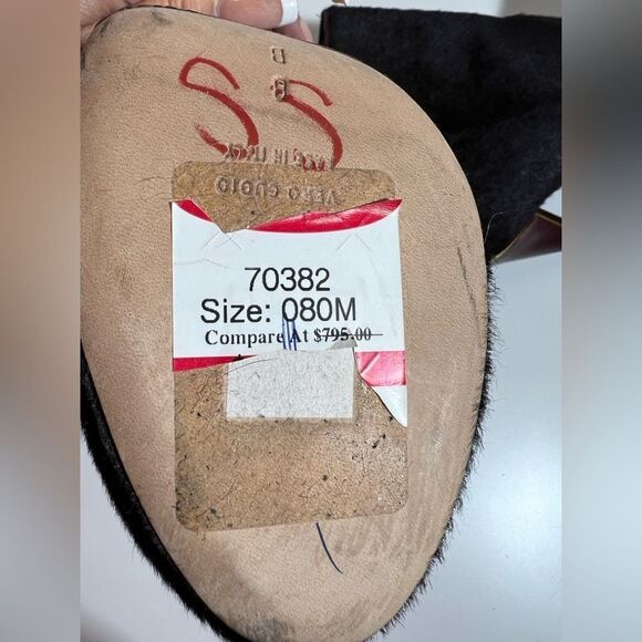 💞 Diane Von Furstenberg Lis Runway Black Calf Hair Ankle Stiletto Booties 7.5 - Picture 14 of 15